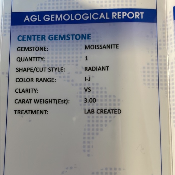 Moissanite Ring 3 Ct 925 Silver - Picture 8 of 14